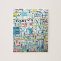 EVANSTON, Vintage Karte IL