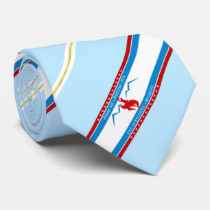 Evanston (Wyoming) Stadtflagge Neck Tie Krawatte