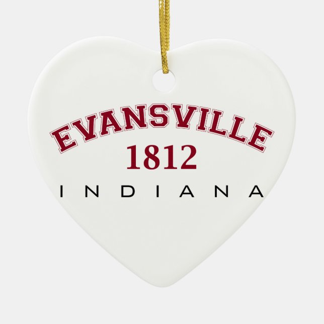 Evansville, HEREIN - 1812 Keramikornament (Vorne)