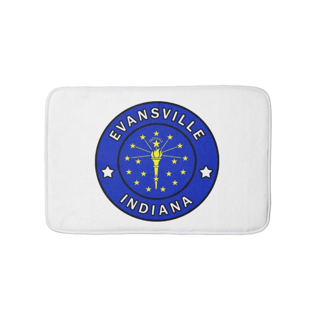 Evansville Indiana Badematte (Vorderseite)