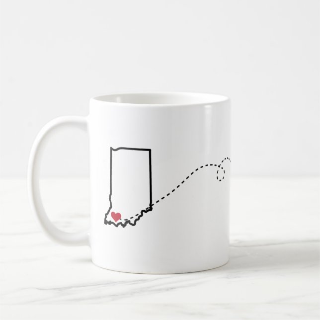 Evansville, Indiana, Crossville, Tennessee Kaffeetasse (Links)