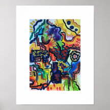 Eva's Garden-Hand bemalt Abstrakte Kunst