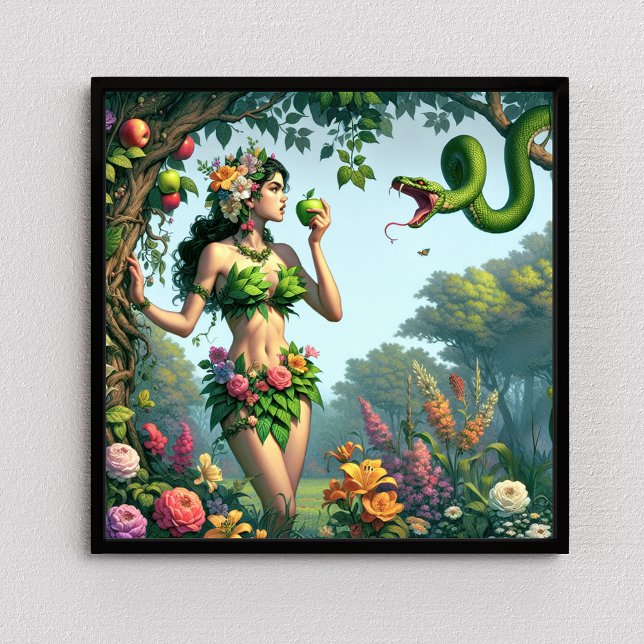 Eve in the Garden Christliche Bibelkunst Poster (Von Creator hochgeladen)