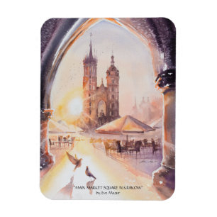 EVE Painted Krakau Old Town Magnet