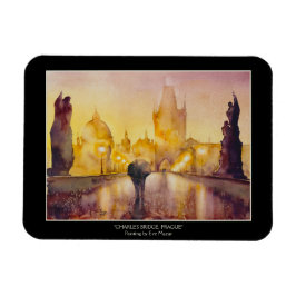 EVE Prag Postcard gestrichen Magnet