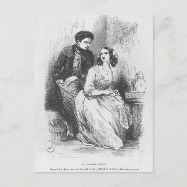 Eve und David Setschard Postkarte (Vorderseite)