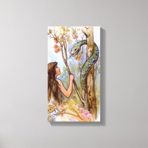 Eve und die schlanke Leinwand drucken