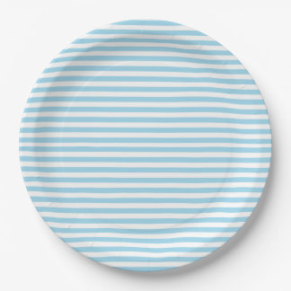 Eve und Sofie Blue Striped Pappteller