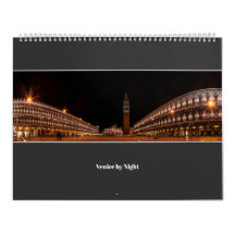 EVE Veniceat Night , Italien, Europe Calendar