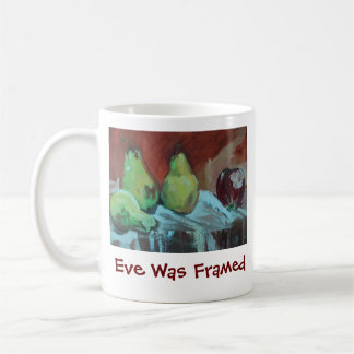 Eve war gerahmt kaffeetasse