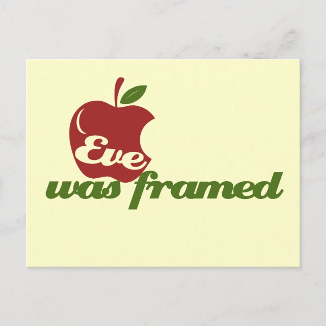 Eve war Gerahmt Postkarte (Vorderseite)