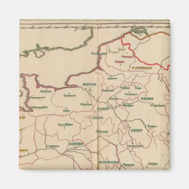 Evechez, Frankreich Magnet (Vorne)