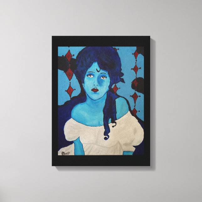 Evelyn Blue Leinwanddruck (Vorderseite)