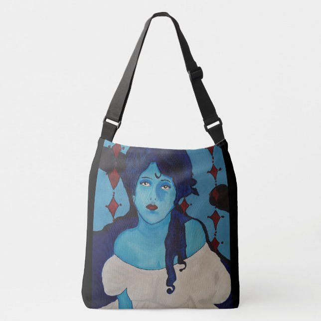 Evelyn Blue Tragetaschen Mit Langen Trägern (Vorderseite)