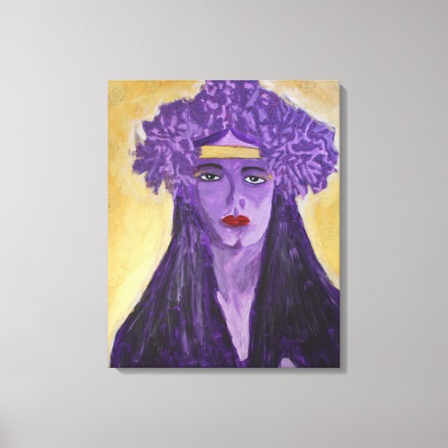 Evelyn Crowned Leinwanddruck (Vorderseite)