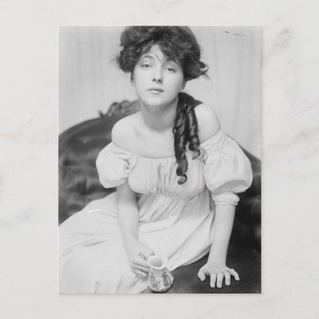 Evelyn Nesbitt über 1900 Postkarte (Vorderseite)