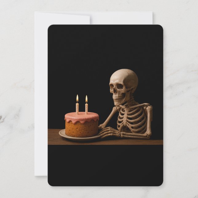 Even Skeletons Deserve a Birthday Slice Save The Date (Vorderseite)