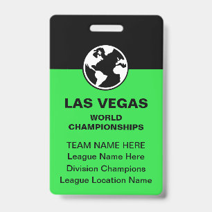 Événement de billard de Las Vegas Badge Équipe en