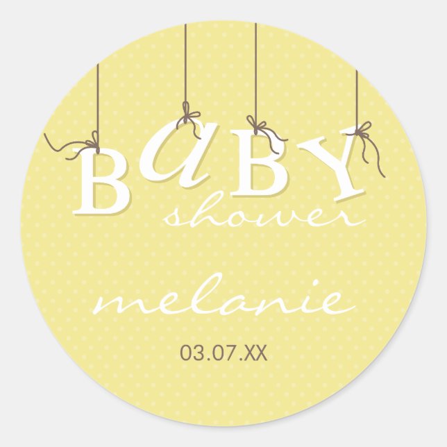 ÉVÉNEMENT STICKER :: lettres bébé 7 (Devant)