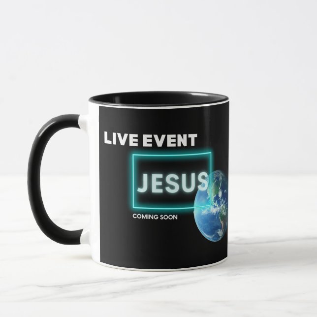 ÉVÉNEMENT VIVANT Jésus Bientôt Mug (Gauche)