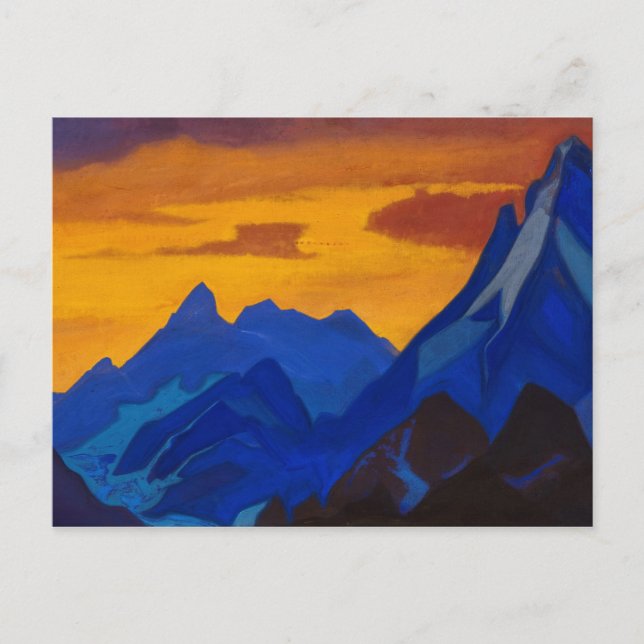 Evening, 1939 by Nicholas Roerich Postkarte (Vorderseite)