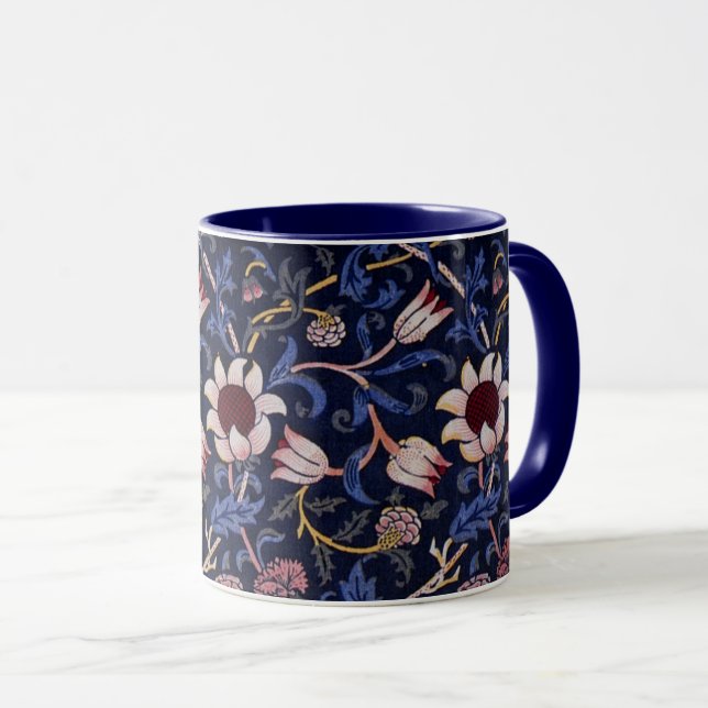 Evenlode, famous William Morris pattern, Tasse (VorderseiteRechts)