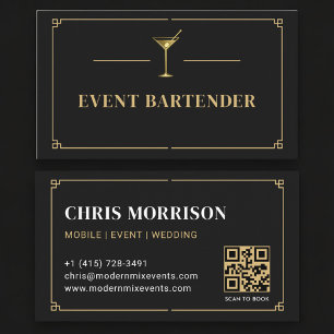 Event Barkeeper QR Code Professional Visitenkarte