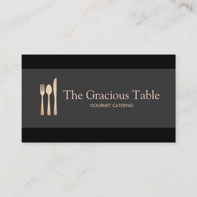 Event Caterer Catering Visitenkarte (Vorderseite)