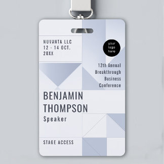 Event Conference Business Corporate Blue ID Name Ausweis