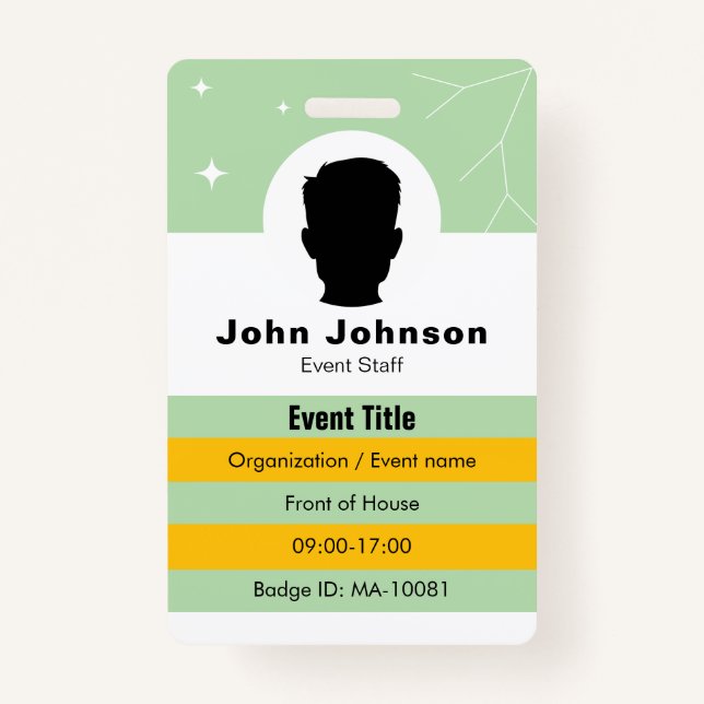 Event Coordinator Ausweis (Vorderseite)