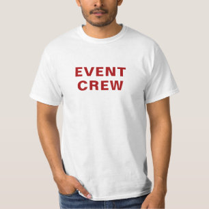Event-Crew - Roter Text, leicht lesbar T-Shirt