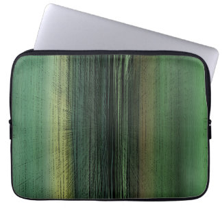 Event Horizon 6711 - Grüne abstrakte Kunst Laptopschutzhülle