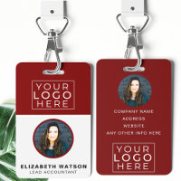 Event-ID Angepasste Lanyard-Namensmarke mit Foto