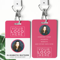 Event-ID Angepasste Lanyard-Namensmarke mit Foto