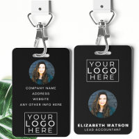 Event-ID Angepasste Lanyard-Namensmarke mit Foto