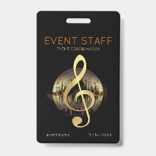 Event-Koordinator für entzückende Melodien Ausweis