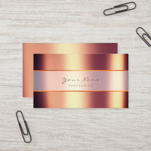 Event-Planer-metallische minimale Visitenkarte