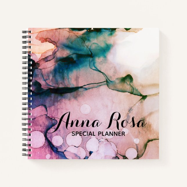 *~* Event Planner Chic Feminine Artistic Girl Notizbuch (Vorderseite)