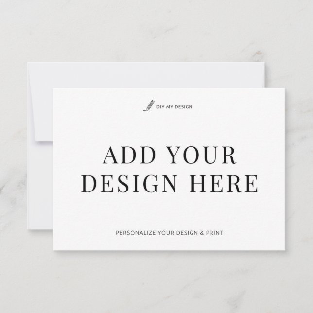 Event Response Card Printing 3.5x5" Custom RSVP Karte (Vorderseite)