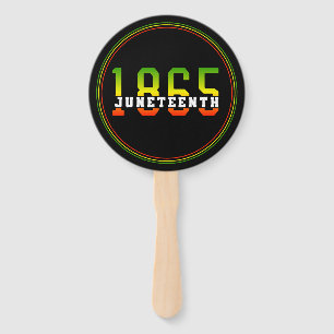 Éventail 1865, 1865, fête de la liberté noire
