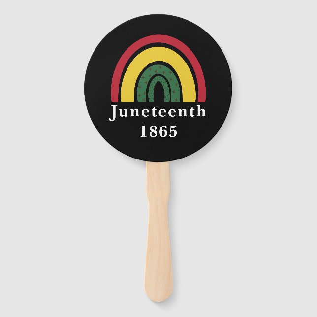 Éventail 1865 Histoire noire afro-américaine (Devant)