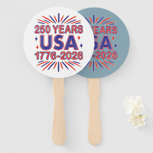 Éventail 250 ans USA Semiquinentenaire 1776-2026