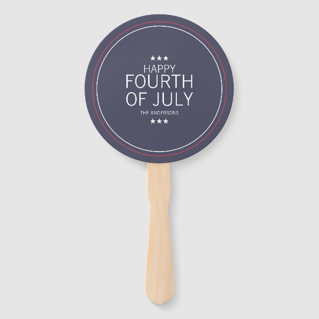 Éventail 4 juillet classique Fête de l'Indépendance Fan à l (Devant)