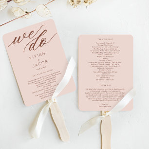 Éventail À Dernier Nous faisons ÉDITABLE COULEUR Mariage Pr