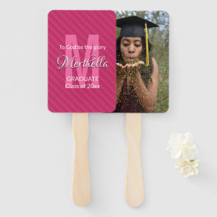 Éventail À DIEU SOYEZ LA GLOIRE Graduation Photo Keepsaké