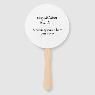 Éventail ajouter votre texte simple diplôme ajouter le nom 