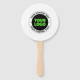 Éventail Ajoutez votre propre logo d'entreprise ou votre co