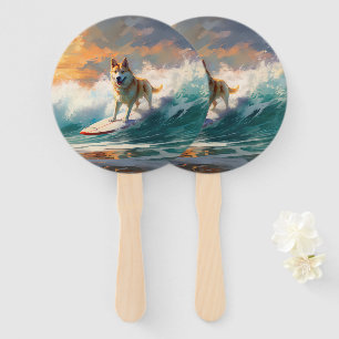 Éventail Akita Beach Surf Peinture