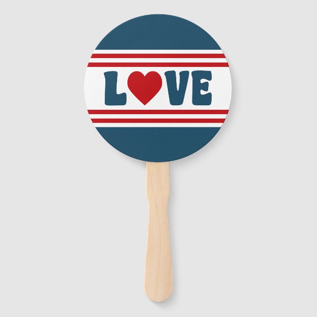 Éventail Amour design (Devant)