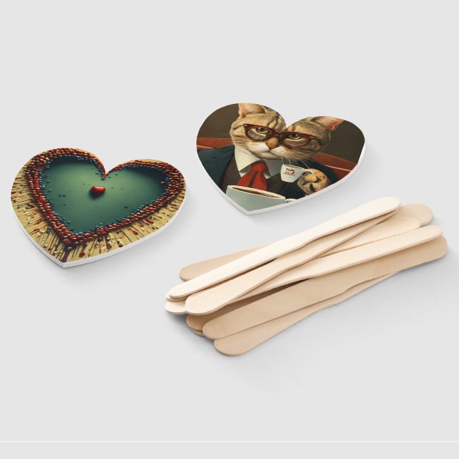 Éventail amour pour le chat (Non-assemblé)